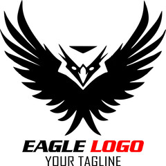 Fototapeta premium Eagle Bird Logo Vector Template. Animal Logo, Business Logo Concept