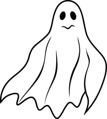 ghost cartoon illustration