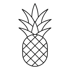 Obraz premium pineapple vector illustration