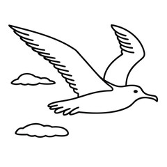 vector illustration of a dove