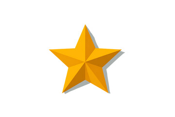 Obraz premium Golden star award symbol. Success, achievement, rating concept.
