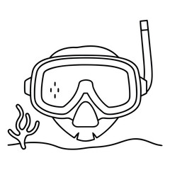 mask and snorkel