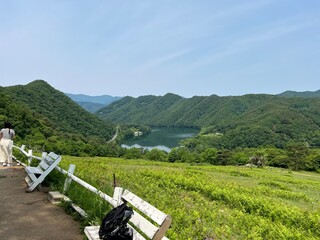 mountain landscape with lake