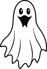 halloween ghost vector illustration