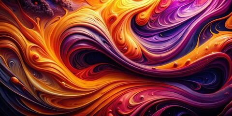 Abstract Swirling Hues A Symphony of Vibrant Colors and Dynamic Fluid Forms