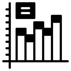 Chart outline mixed icon