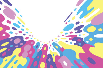 Colorful Abstract Liquid Splash Background with Dynamic Flow Design