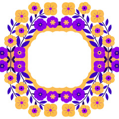 seamless pattern with floral elements