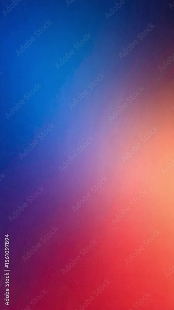 Poster abstract gradient background with blue, purple, orange and red colors creating a smooth transition a