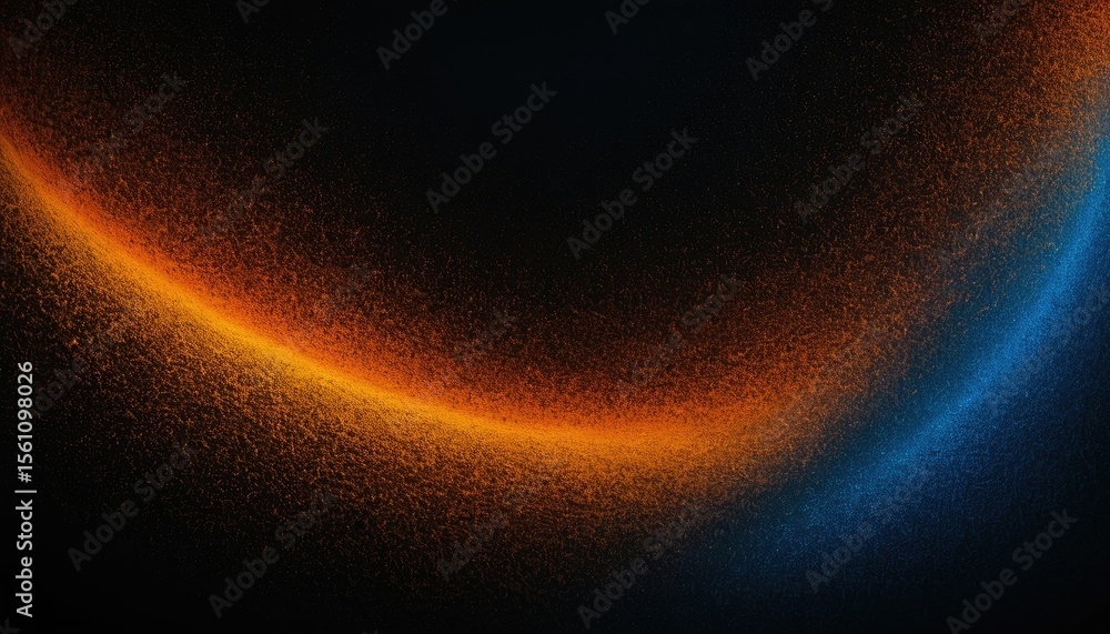 Poster blue and orange gradient background design with grainy noise texture effect web banner design 2