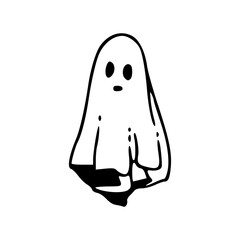 Halloween spirit cartoon ghost