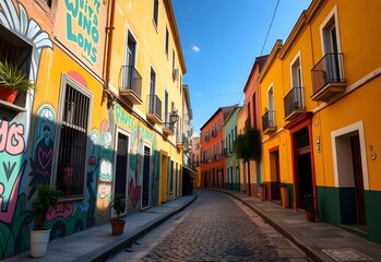 Obraz premium narrow street in venice