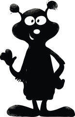 funny cartoon monster