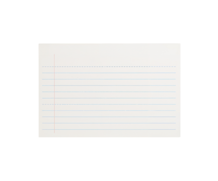 An Isolated Handwriting Practice Pad Showing Faint Blue and Red Lines Against a Plain Background