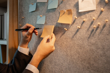 chart-based statistical data is prepared by accounting staff to present the company's income and expenditure data, a businessman prepares marketing and financial information for presentation