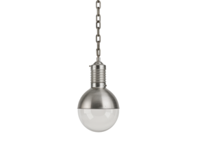 Contemporary Industrial Hanging Light Fixture with Chain, Sleek Design, Ideal for Modern Interiors and Creative Lighting Solutions