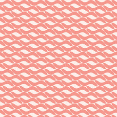 Soft coral waves on a light blush background. A pastel variation ideal for feminine and romantic design themes.
