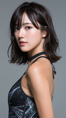 Fototapeta premium 美女, 女性, 美しい, 顔, モデル, 日本, 韓国, 中国, アジ
