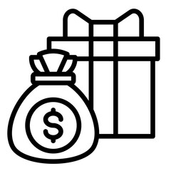 Bonus Pay  Icon Element For Design