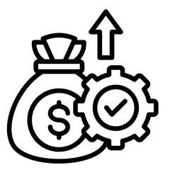 Gross Net  Icon Element For Design