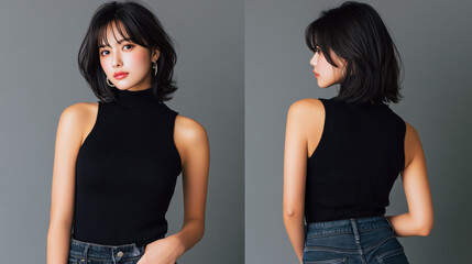 美女, 女性, 美しい, 顔, モデル, 日本, 韓国, 中国, アジア, カフェ, ファッション