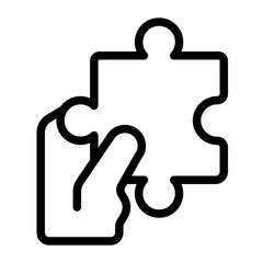Hand Placing Puzzle Piece