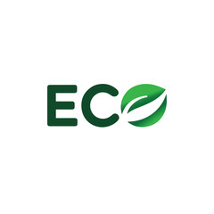 Eco Logo Design with Leaf in Letter O – Sustainable Green Branding Icon.