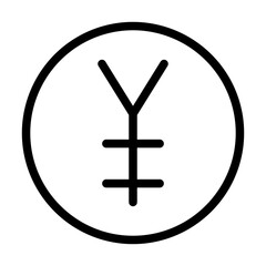 yen line icon