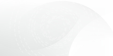 Abstract background with circles and halftone dots pattern. Grey and white backdrop.