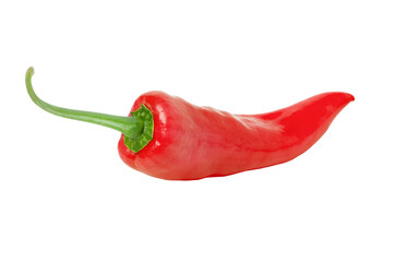red hot chili pepper isolated on white