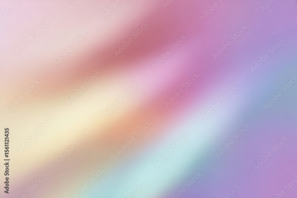Poster Abstract colorful blurred background with smooth gradients and soft pastel hues in a dreamy and serene artistic style perfect for design