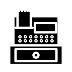 cash machine glyph icon