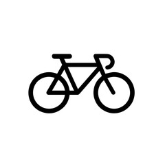 Fototapeta premium Bicycle icon on transparent background representing eco-friendly transportation and outdoor recreation 