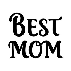 Floral frame best mom typography design with gold gradient and botanical border