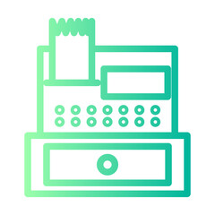 cash machine gradient icon