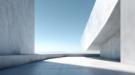 Obraz premium white house in the sea