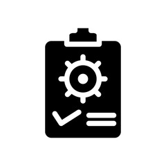 job description glyph icon