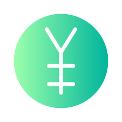 yen gradient icon