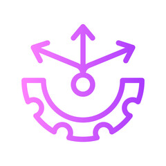 flexibility gradient icon