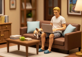 Work from home, The funny co-worker