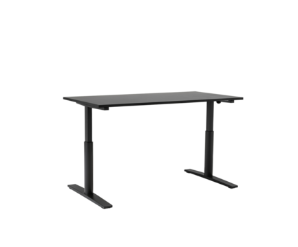 Sleek modern standing desk converter platform promoting workplace ergonomics and adaptable office setups for improved productivity