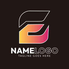Abstract Letter E Logo Design