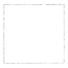 Obraz premium Grunge vector ink hand painted brush stroke frame. Monochrome grunge background. Retro vintage style background. Abstract texture background. Rectangle, square frame isolated on white&nbsp;background. 