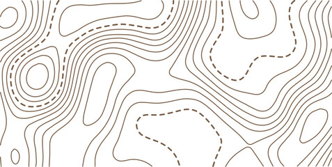 Abstract topographic contours map background. Contour Line Pattern in Black and White. Topography and geography map grid abstract backdrop