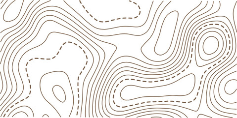 Fototapeta premium Topography and geography map grid abstract backdrop. Abstract topographic contours map background. Contour Line Pattern in Black and White.