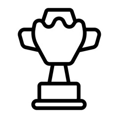 Elegant Outline Trophy Icon
