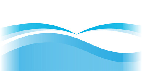 Blue and white business wave banner background. vector