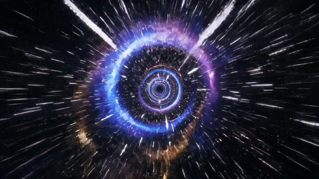 Flying Through a Fast Space Wormhole