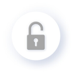 Neumorphism Icon Security Icon Soft Drop Shadow on Dark Background Neumorphic UI UX Design User Interface Neumorphism Shadow