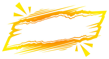 Obraz premium Dynamic Torn Banner Vector Art